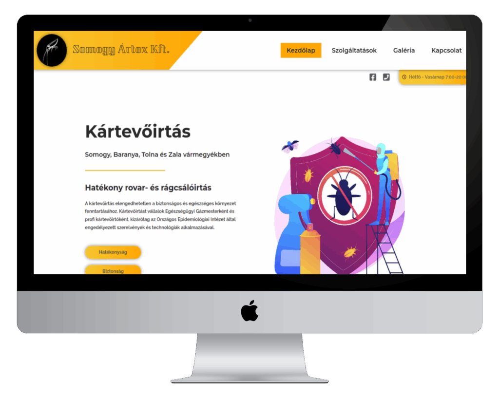 Webfejlesztés , weboldal és webshop készítés